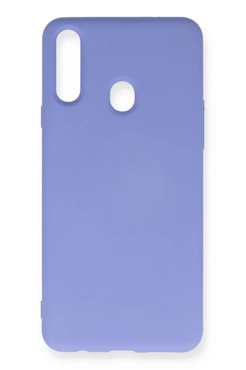 Mey İthalat® Samsung Galaxy A20S Kılıf Nano içi Kadife Silikon - Lila