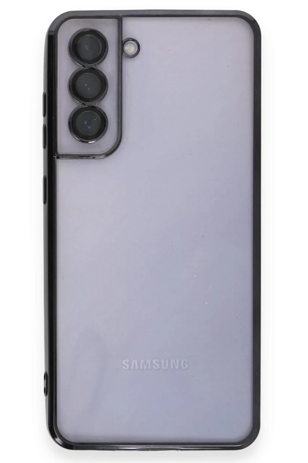 Mey İthalat® Samsung Galaxy S21 FE Kılıf Lensli Silikon - Siyah