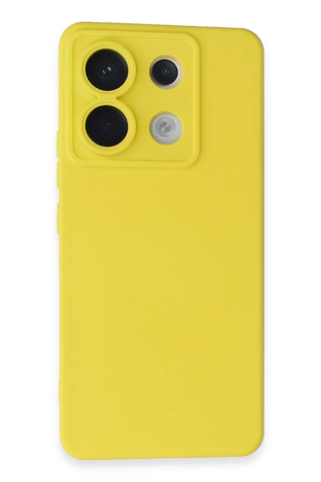 Mey İthalat® Redmi Note 13 Pro 5G Kılıf Nano içi Kadife Silikon - Sarı