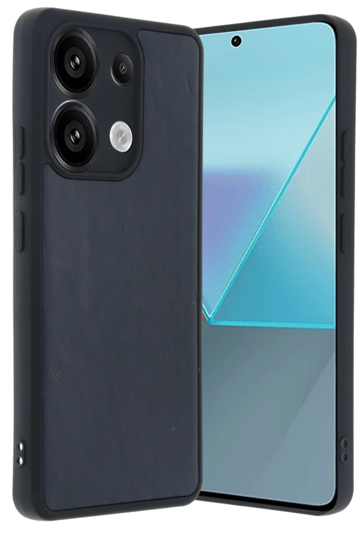 Mey İthalat® Redmi Note 13 Pro 5G Kılıf Aras Deri Kapak - Lacivert