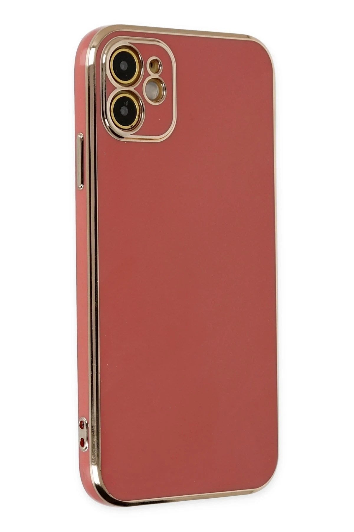 Mey İthalat® iPhone 12 Kılıf Volet Silikon - Kırmızı