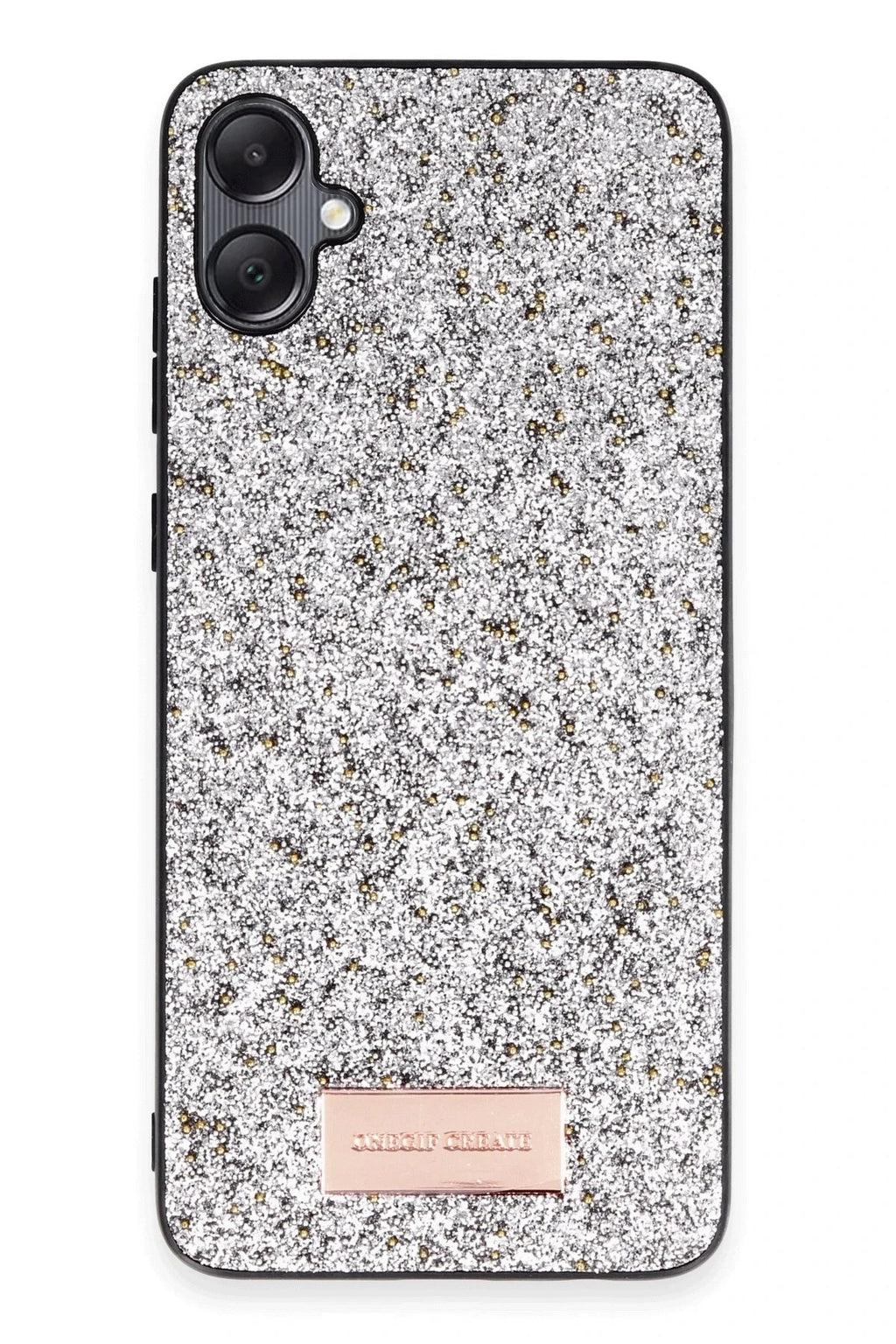 Mey İthalat® Samsung Galaxy A05 Bright Simli Kapak - Gümüş