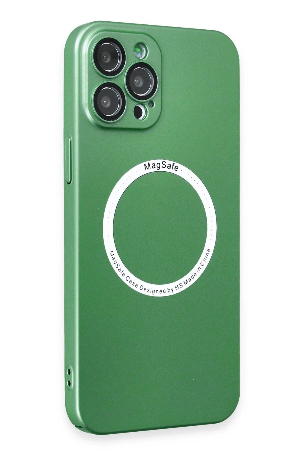 Mey İthalat® iPhone 12 Pro Kılıf Jack Magneticsafe Lens Silikon - Yeşil