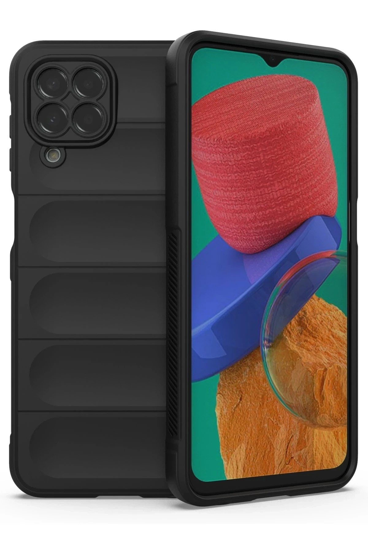 Mey İthalat® Samsung Galaxy M33 Kılıf Optimum Silikon - Siyah