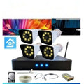 5 Mp Lens 2 Mp 1080P Gece Renkli 4 Kameralı Wıfı Özellikli Kamera Seti 2 Tb HDD