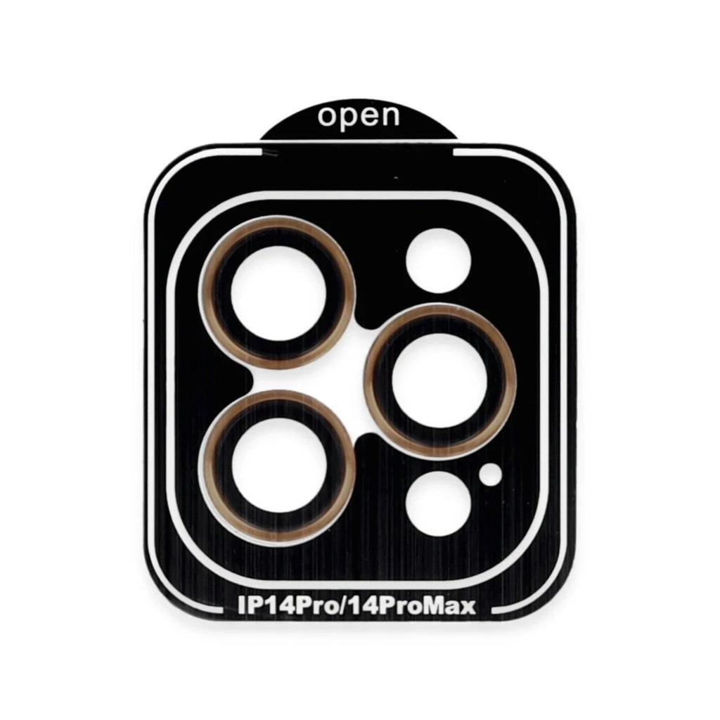 Mey İthalat® iPhone 15 Pro Max PVD Metal Kamera Lens - Turuncu