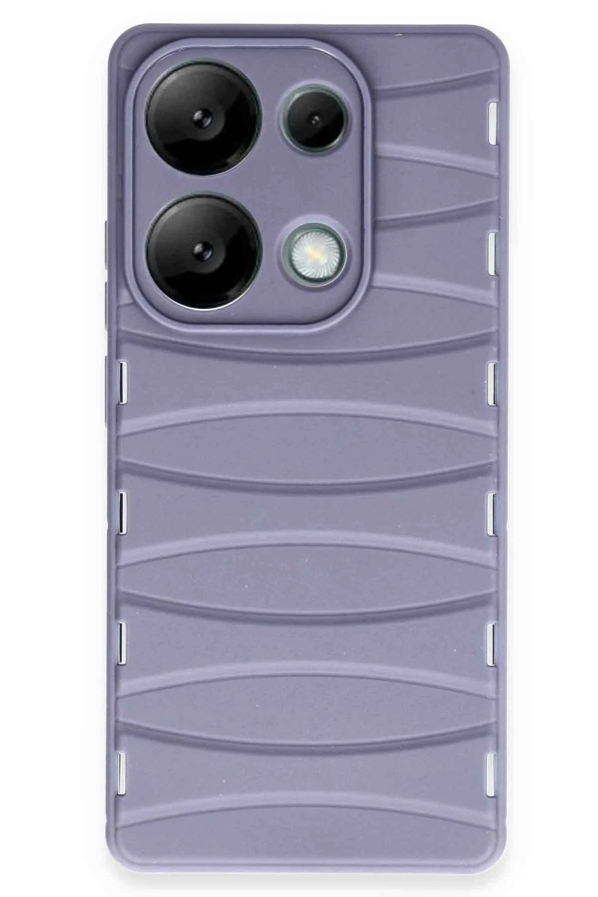 Mey İthalat® Redmi Note 13 Pro 4G Kılıf Bibercas Silikon Kapak - Lila