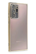 Mey İthalat® Samsung Galaxy Note 20 Ultra Kılıf Lensli Silikon - Gold