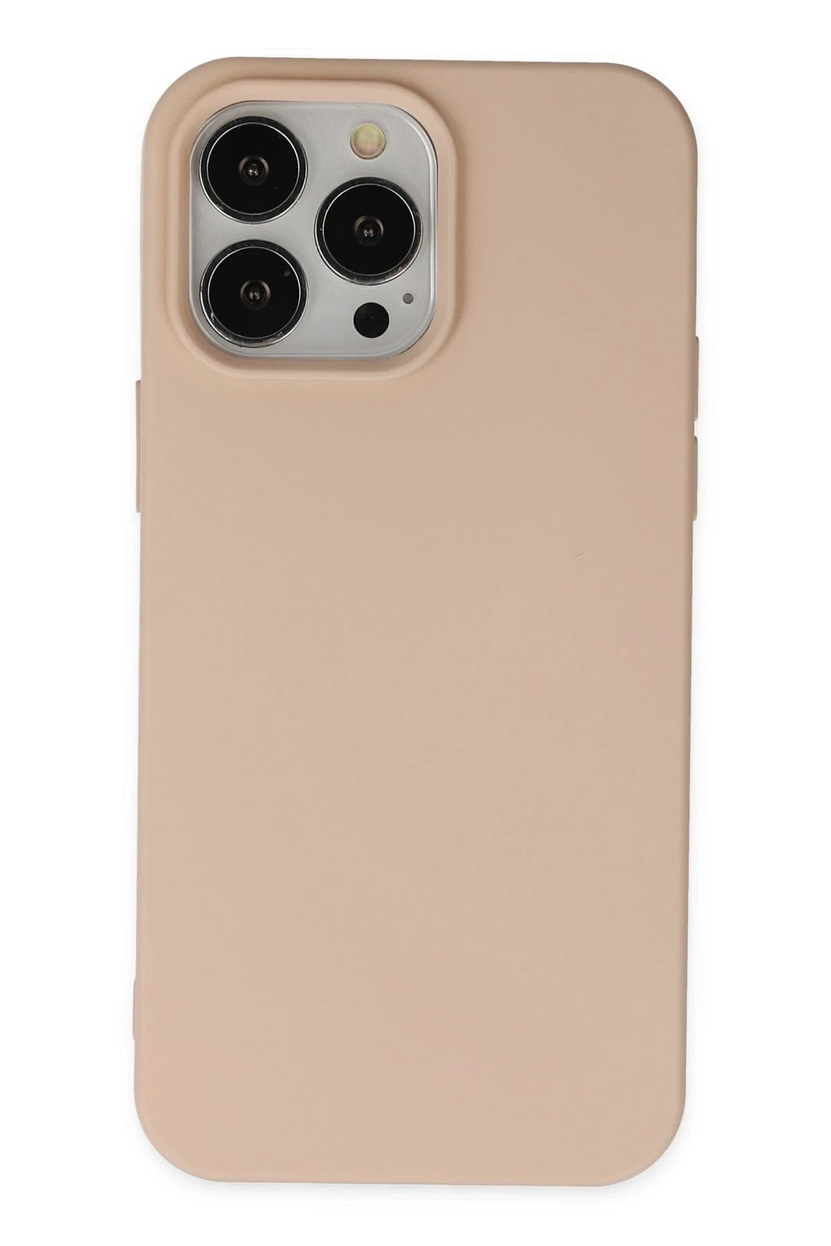 Mey İthalat® iPhone 14 Pro Kılıf Nano içi Kadife Silikon - Pudra