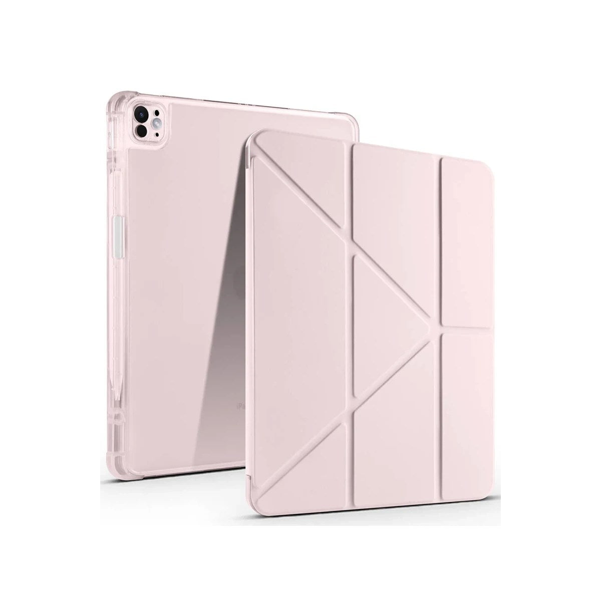Mey İthalat® iPad Air 13 (2024) Kılıf Kalemlikli Mars Tablet Kılıfı - Rose Gold