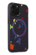 Mey İthalat® iPhone 14 Pro Colorful Magsafe Kapak - Derin Mor