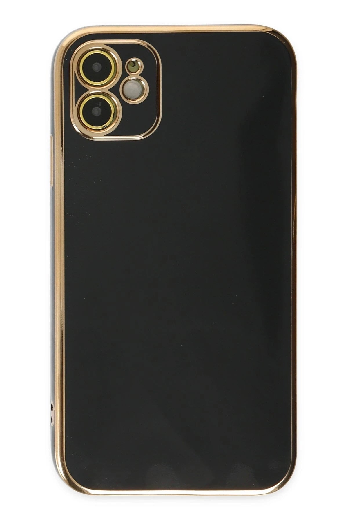 Mey İthalat® iPhone 12 Kılıf Volet Silikon - Siyah