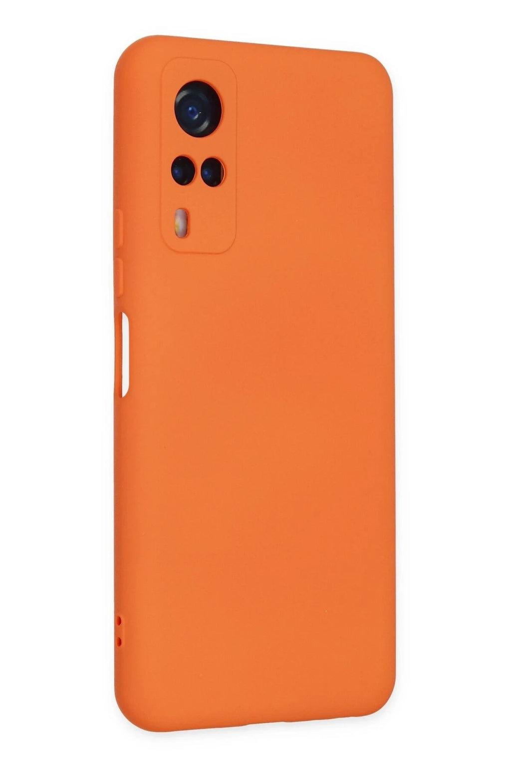 Mey İthalat® Vivo Y53S Kılıf Nano içi Kadife Silikon - Turuncu