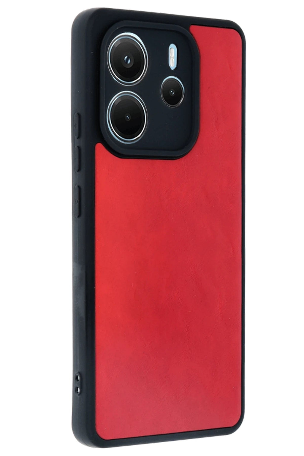 Mey İthalat® Redmi Note 14 4G Kılıf Aras Deri Kapak - Kırmızı