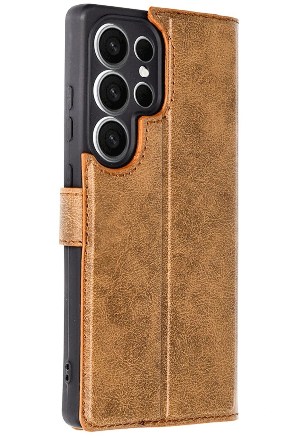 Mey İthalat® Samsung Galaxy S25 Ultra Kılıf Trend S Plus Kapaklı Kılıf - Taba