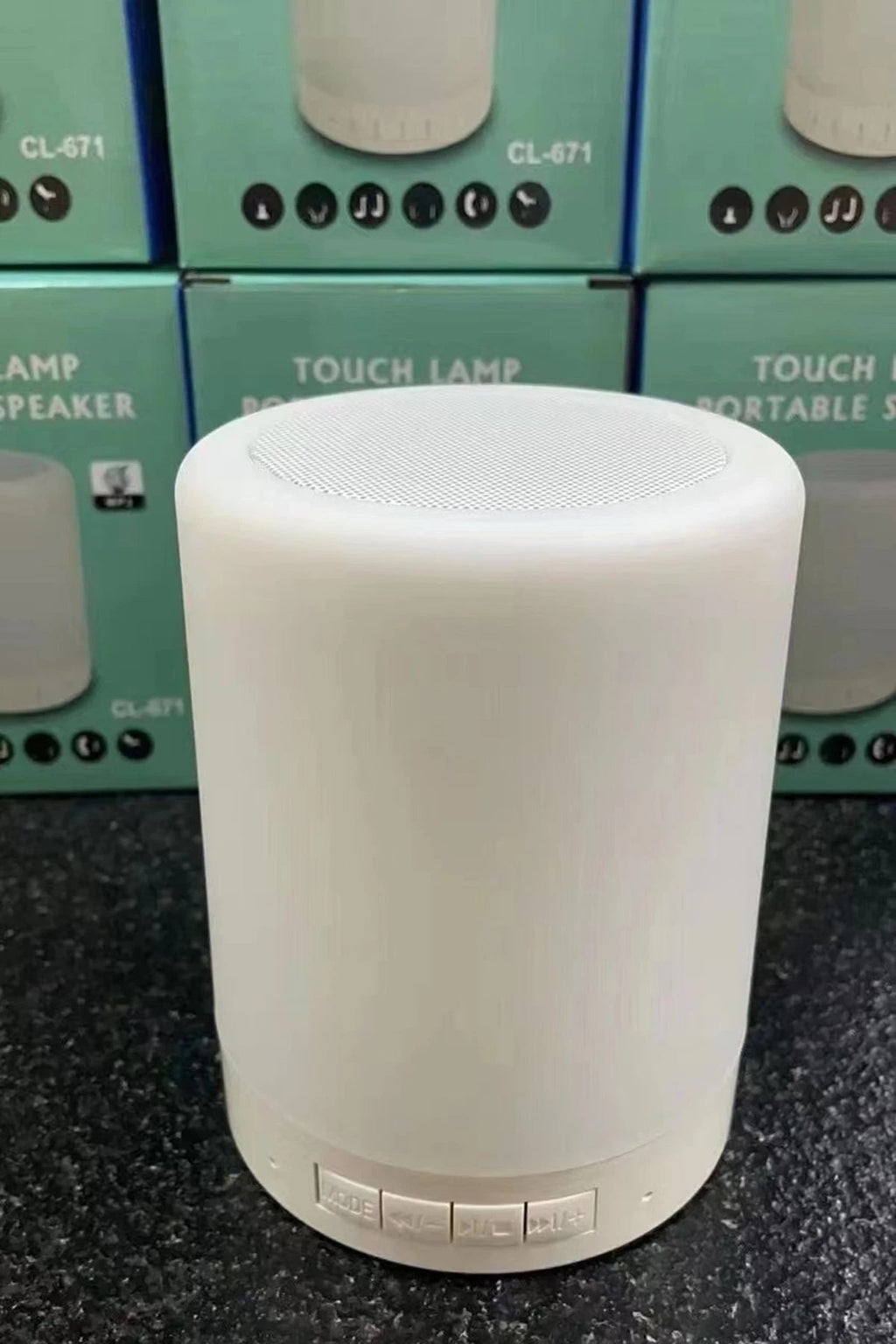 Mey İthalat® CL-671 Şarjlı Dokunmatik Gece Lambalı Bluetooth Hoparlör