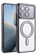Mey İthalat® Poco X6 Pro Joke Simli Magneticsafe Kılıf - Siyah