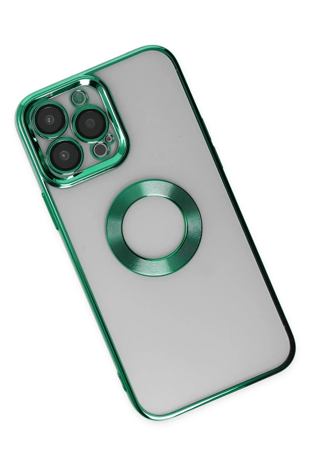 Mey İthalat® iPhone 14 Pro Max Kılıf Slot Silikon - Köknar Yeşili