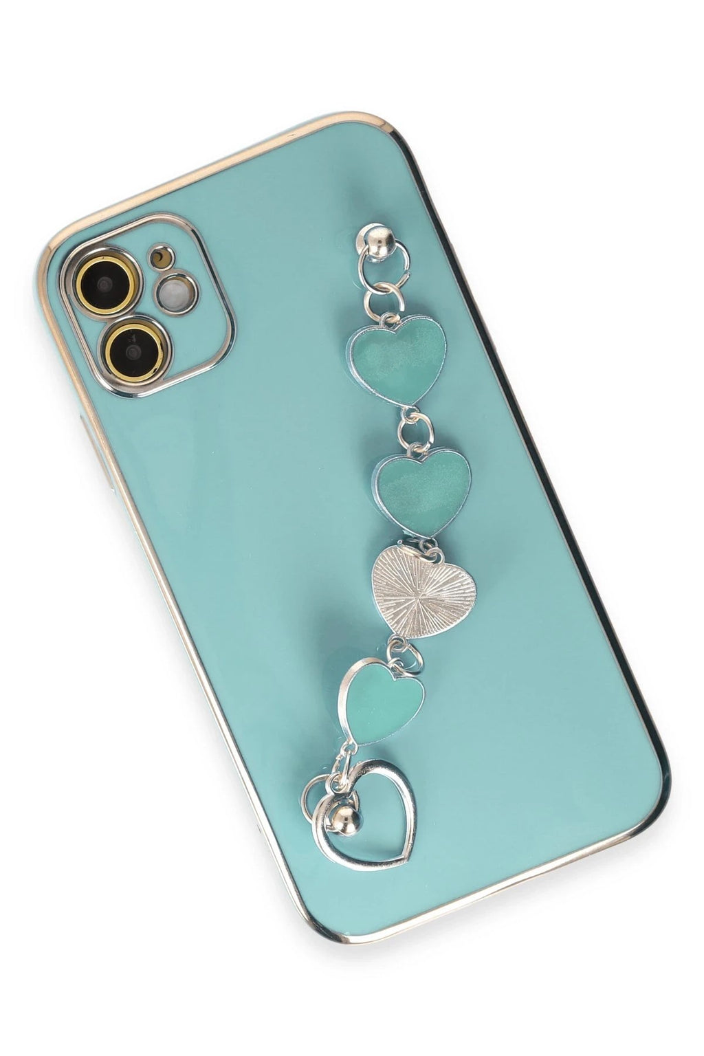 Mey İthalat® iPhone 12 Kılıf Esila Silikon - Su Yeşili