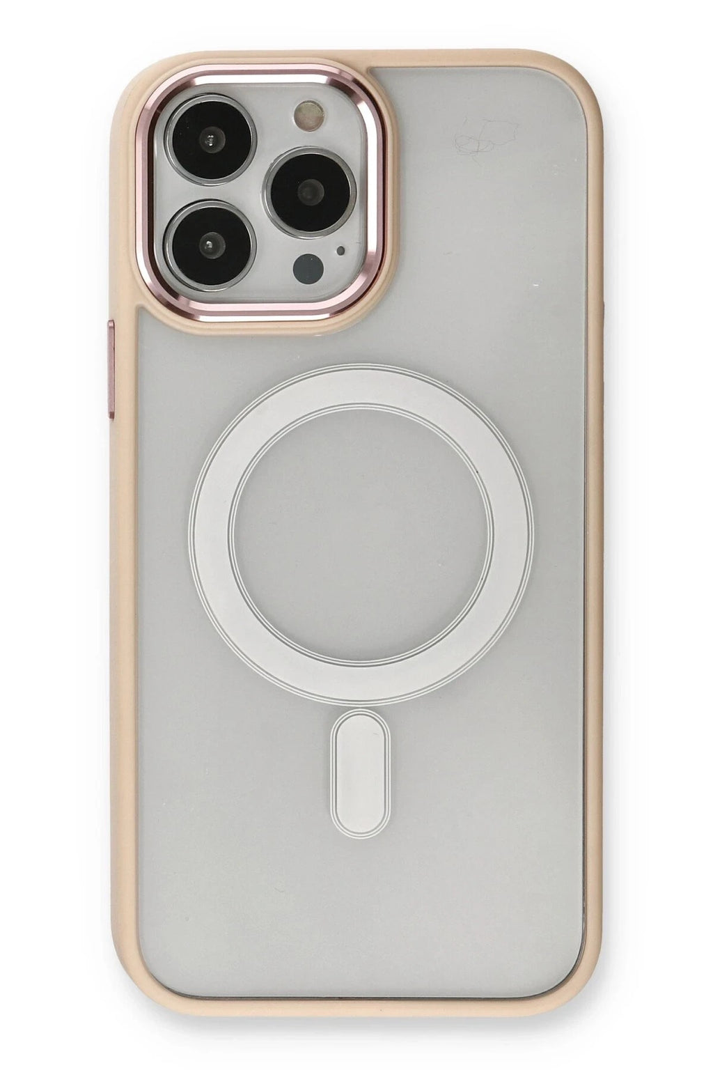 Mey İthalat® iPhone 13 Pro Kılıf Room Magneticsafe Silikon - Pudra