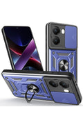 Mey İthalat® Poco X7 Pro Kılıf Pars Lens Yüzüklü Silikon - Lacivert
