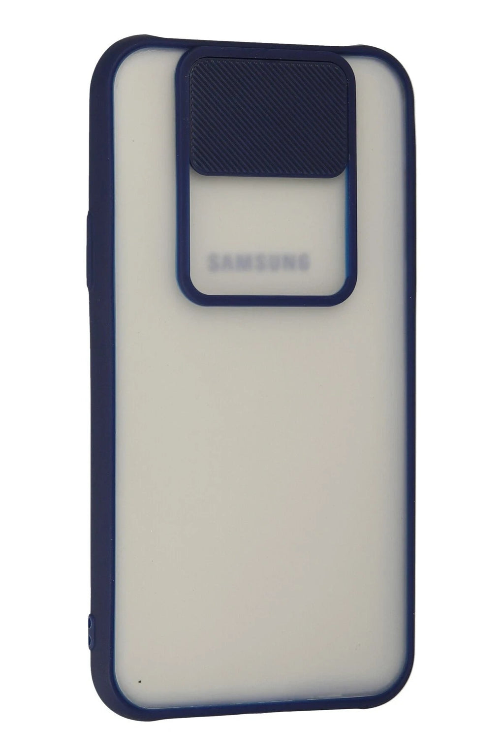 Mey İthalat® Samsung Galaxy J7 Kılıf Palm Buzlu Kamera Sürgülü Silikon - Lacivert