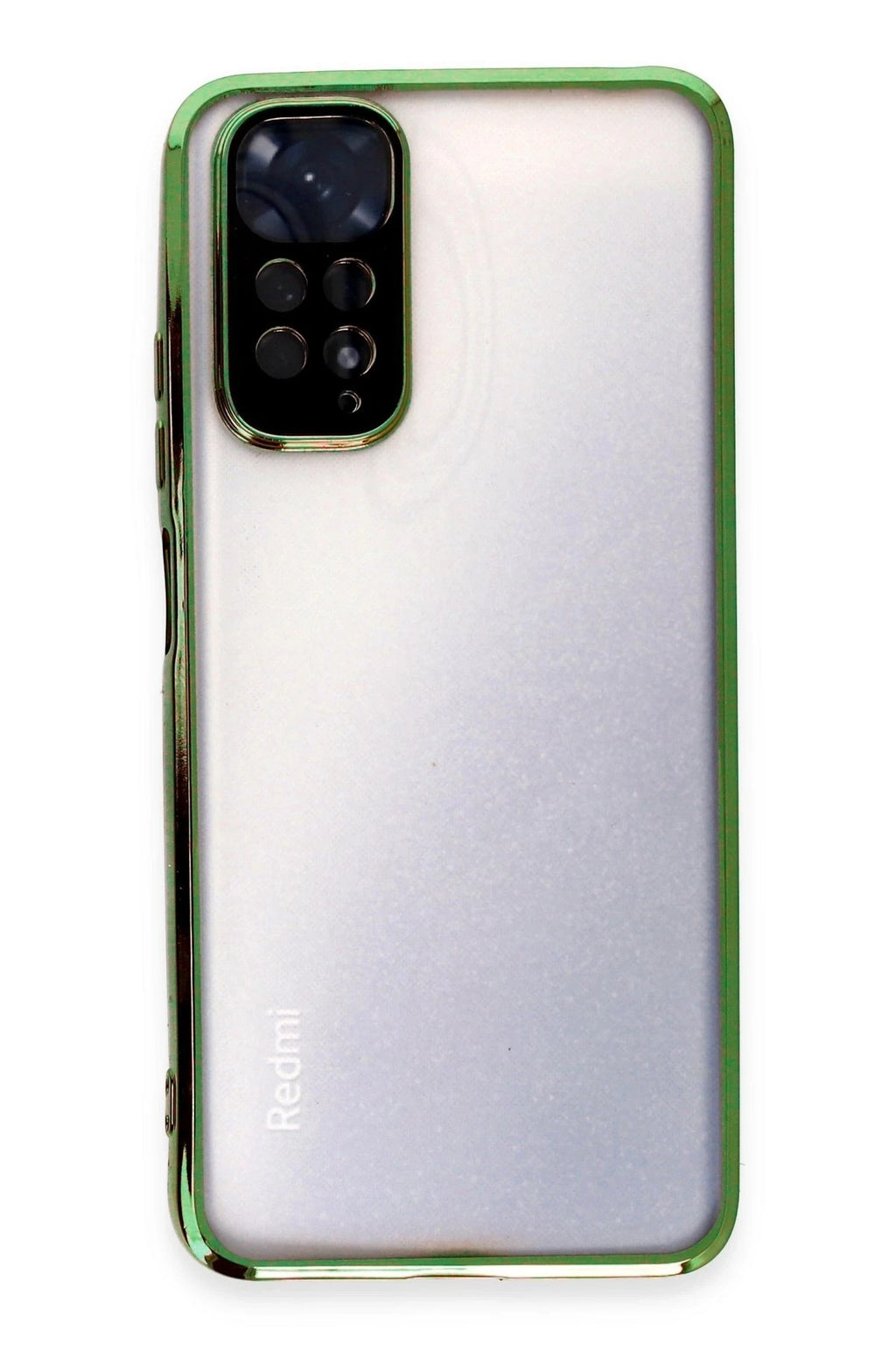 Mey İthalat® Redmi Note 11 Kılıf Lensli Silikon - Yeşil