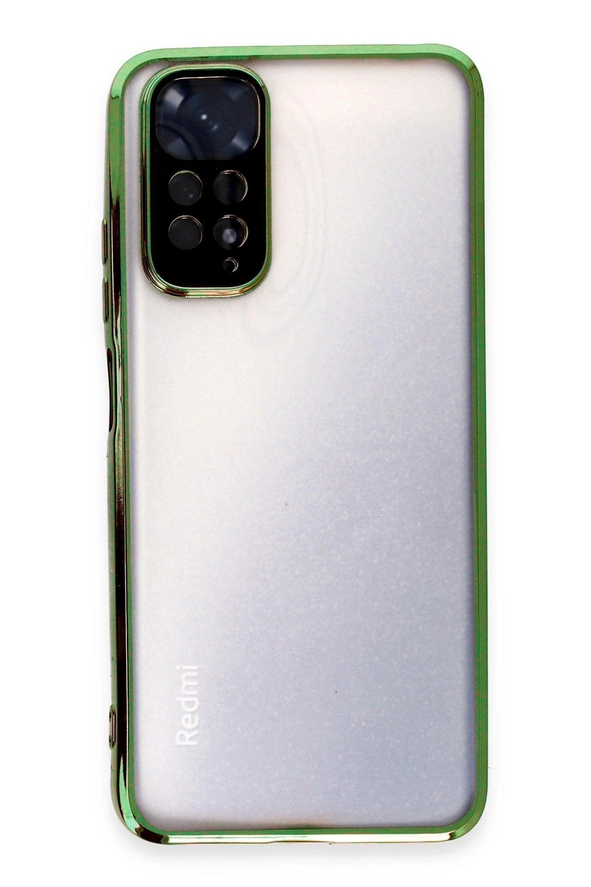 Mey İthalat® Redmi Note 11 Kılıf Lensli Silikon - Yeşil
