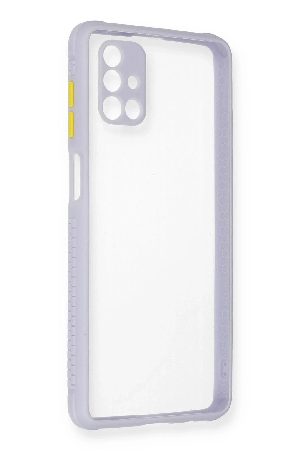 Mey İthalat® Samsung Galaxy M51 Kılıf Miami Şeffaf Silikon - Lila