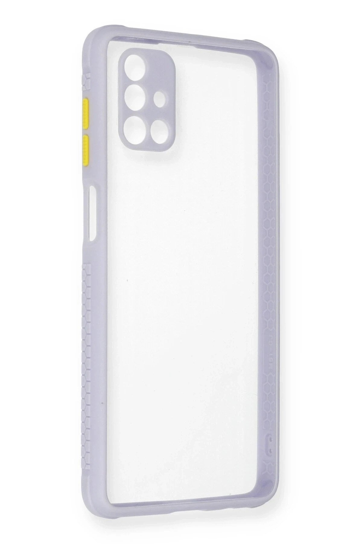 Mey İthalat® Samsung Galaxy M51 Kılıf Miami Şeffaf Silikon - Lila