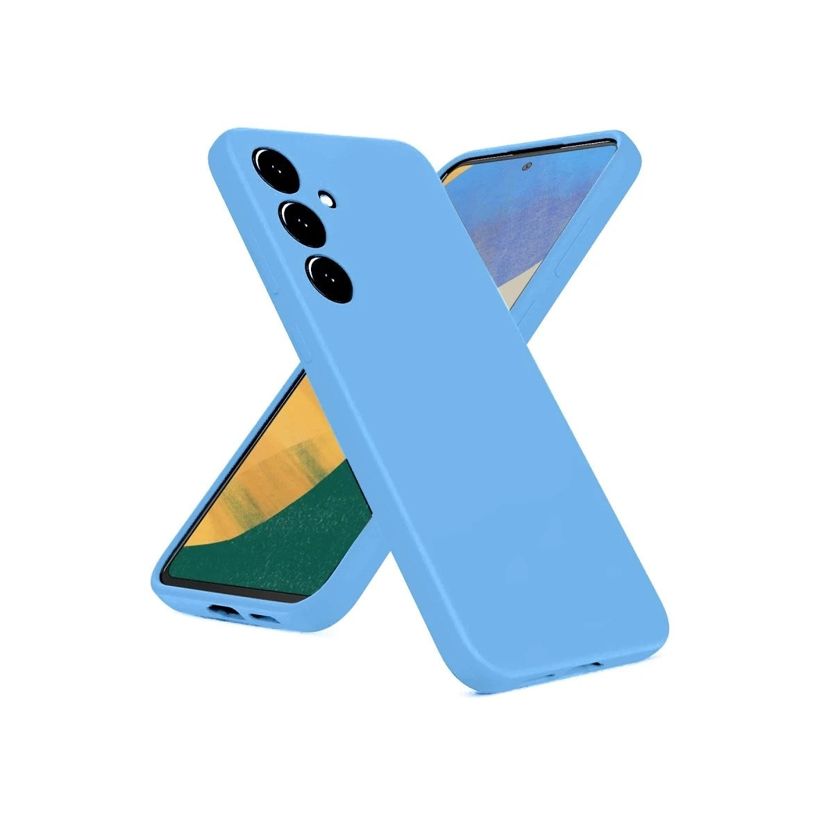 Mey İthalat® Samsung Galaxy A36 Kılıf Nano içi Kadife Silikon - Mavi
