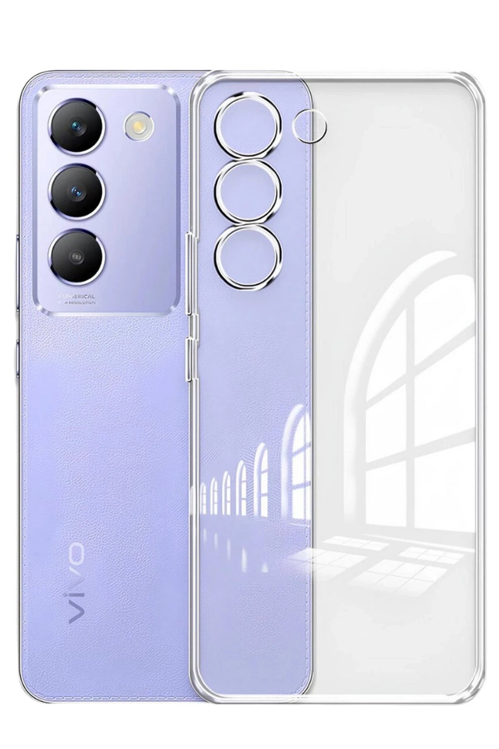 Mey İthalat® Vivo V30 Lite 4G Kılıf Lüx Şeffaf Silikon