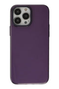 Mey İthalat® iPhone 13 Pro Max Kılıf Anka PC Sert Metal Kapak - Mor