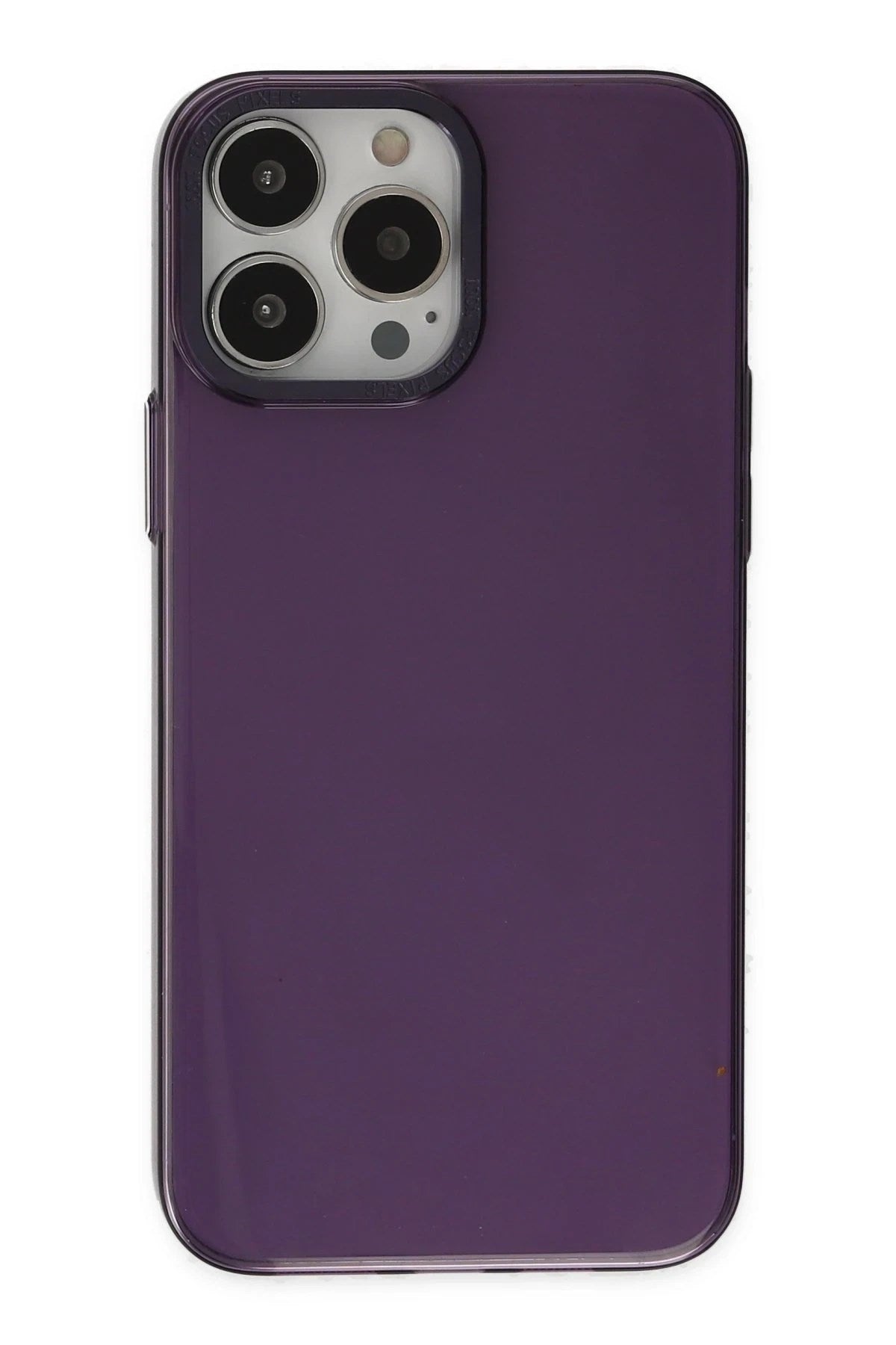Mey İthalat® iPhone 13 Pro Max Kılıf Anka PC Sert Metal Kapak - Mor