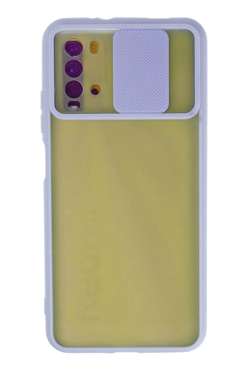 Mey İthalat® Redmi 9T Kılıf Palm Buzlu Kamera Sürgülü Silikon - Lila