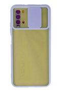 Mey İthalat® Redmi 9T Kılıf Palm Buzlu Kamera Sürgülü Silikon - Lila