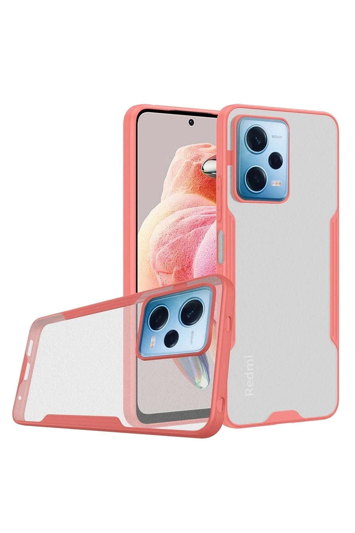 Mey İthalat® Redmi Note 12 5G Kılıf Platin Silikon - Pembe