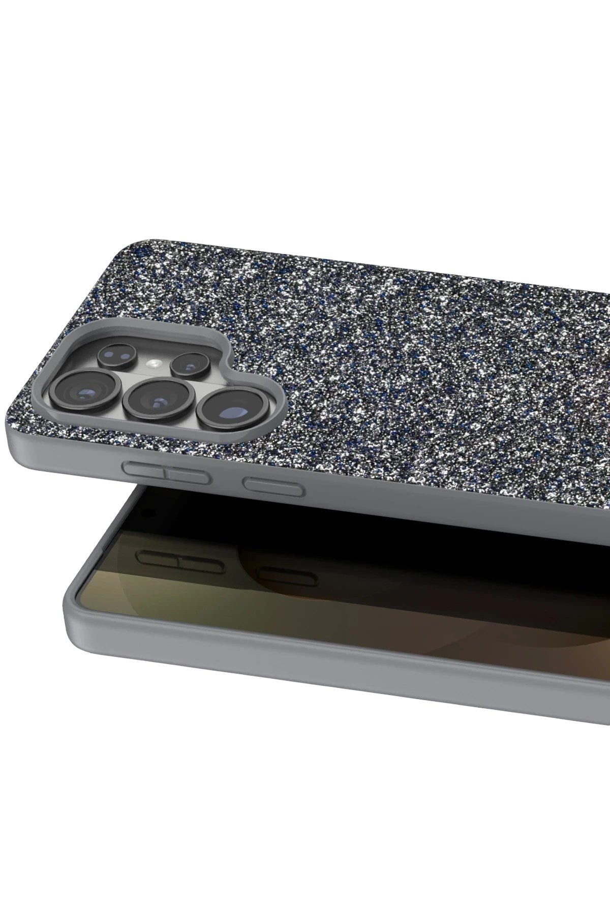 Mey İthalat® Samsung Galaxy S26 Ultra Bright Simli Kapak - Gümüş