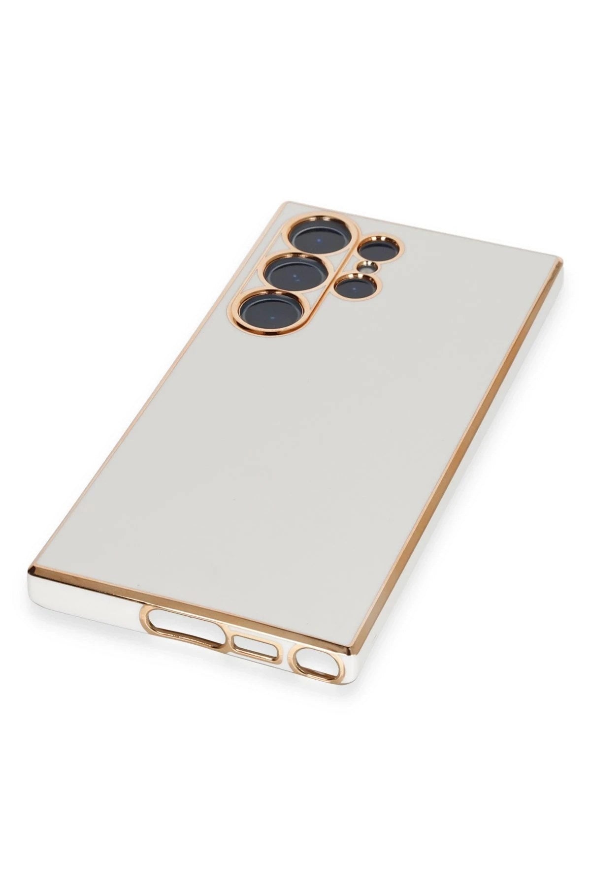 Mey İthalat® Samsung Galaxy S23 Ultra Kılıf Volet Silikon - Beyaz