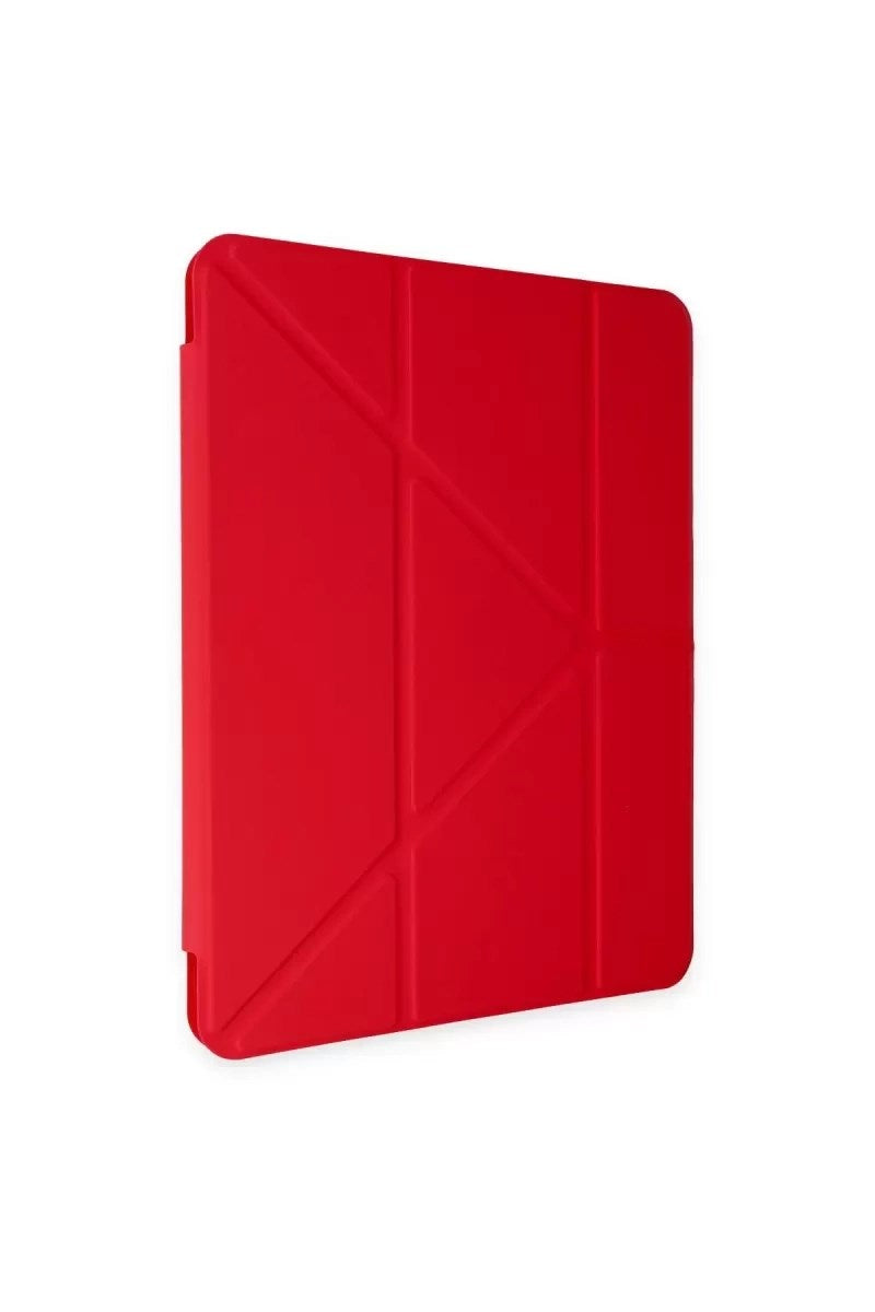 Mey İthalat® iPad Air 4 10.9 Kılıf Kalemlikli Mars Tablet Kılıfı - Kırmızı