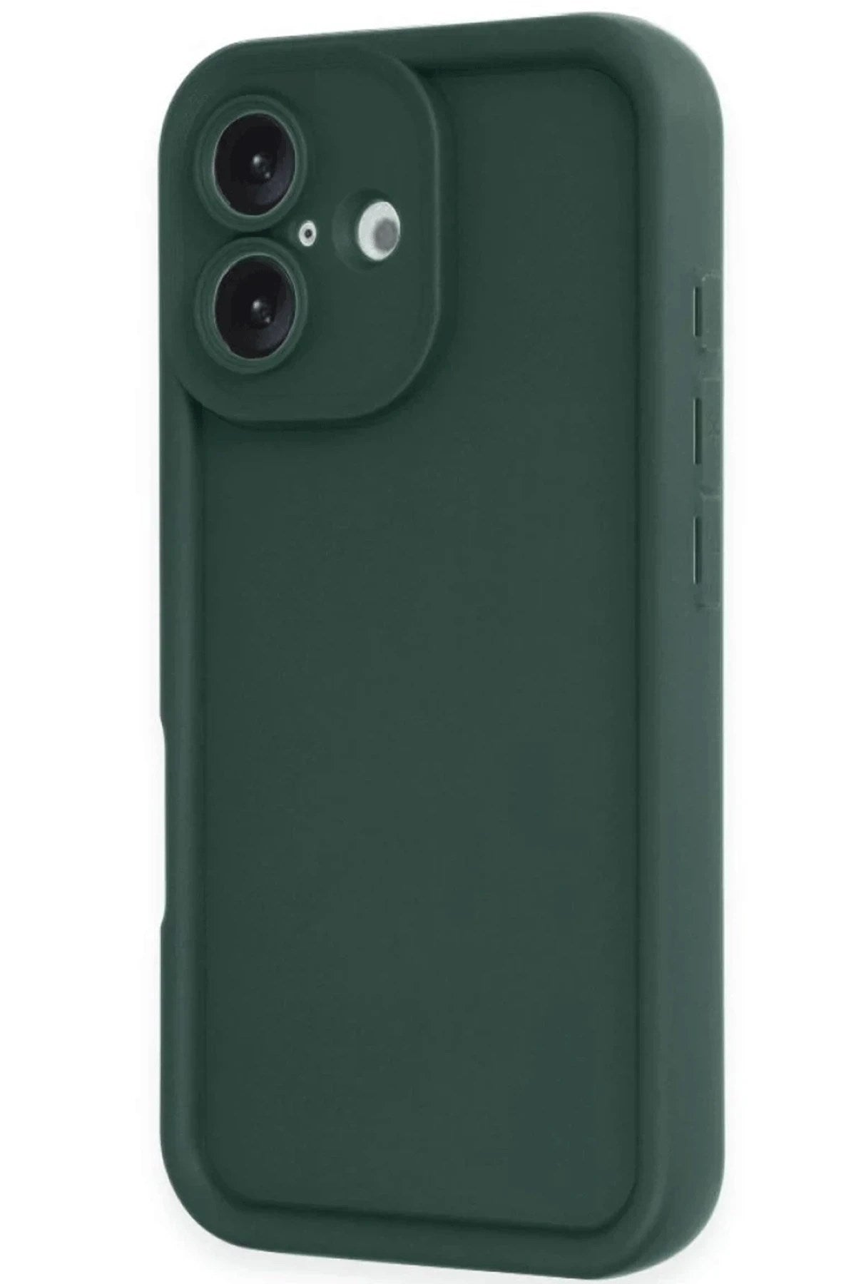 Mey İthalat® iPhone 16 Kılıf Viera Silikon - Koyu Yeşil