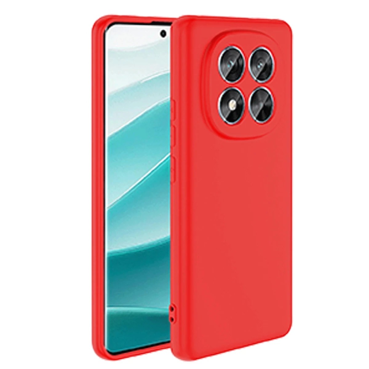 Mey İthalat® Redmi Note 14 Pro 4G Kılıf First Silikon - Kırmızı