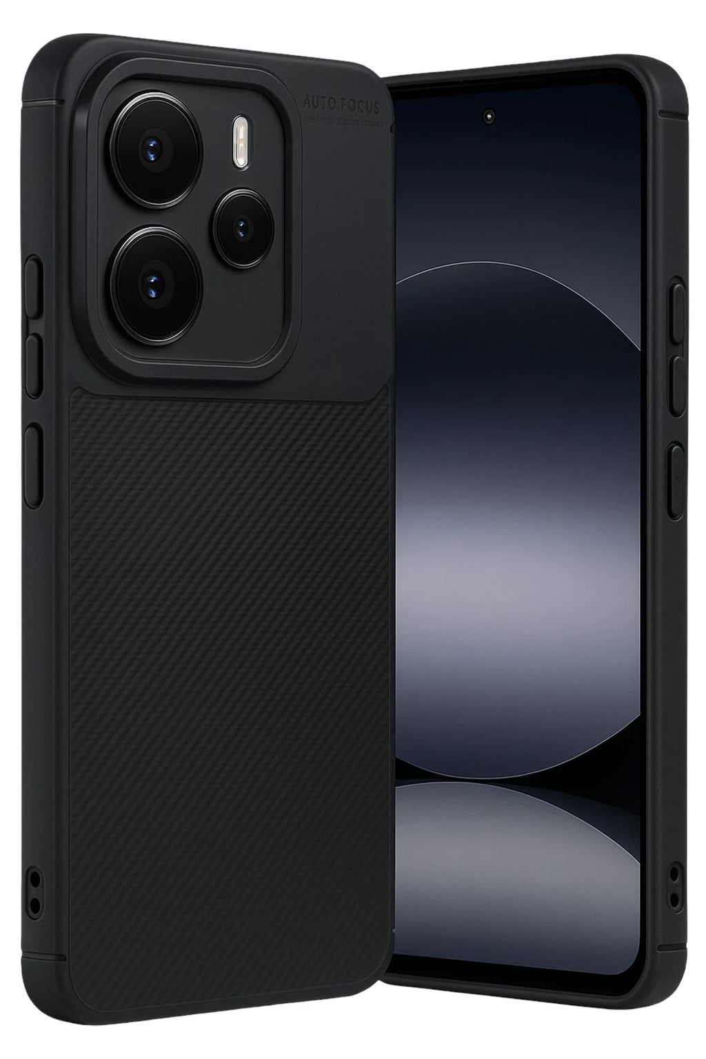 Mey İthalat® Note 14 5G Auto Focus Karbon Kapak - Siyah