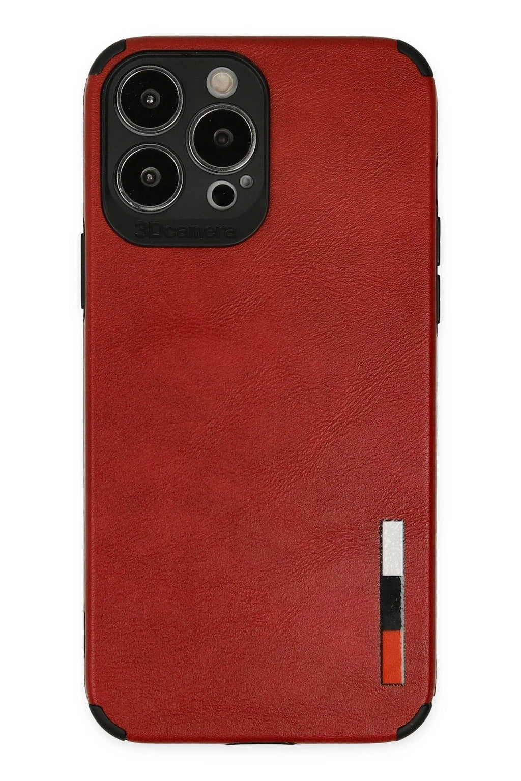 Mey İthalat® iPhone 13 Pro Kılıf Loop Deri Silikon - Kırmızı