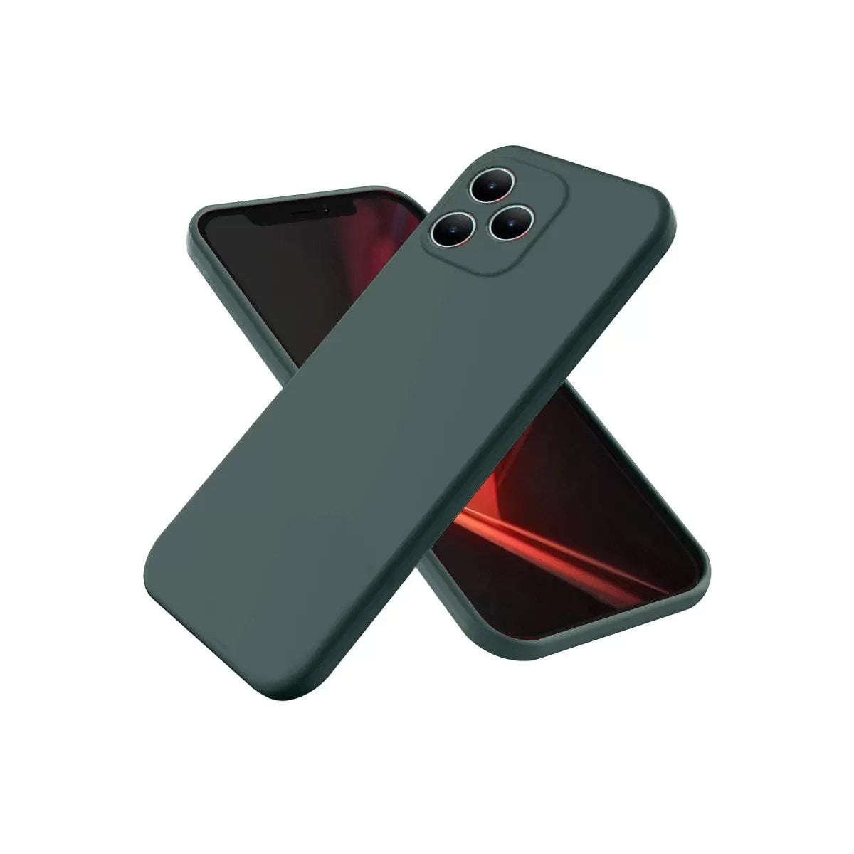 Mey İthalat® Realme Note 50 4G Kılıf First Silikon - Koyu Yeşil