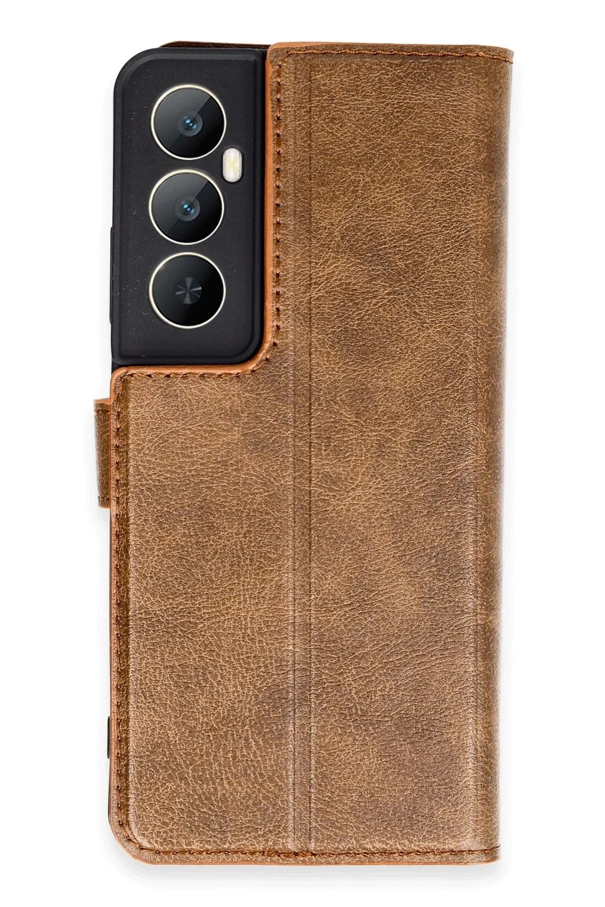 Mey İthalat® Realme C65 Kılıf Trend S Plus Kapaklı Kılıf - Taba