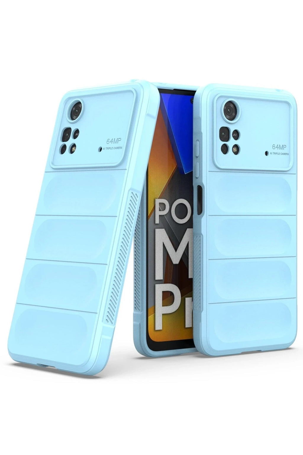 Mey İthalat® Poco M4 Pro 4G Kılıf Optimum Silikon - Sky Blue