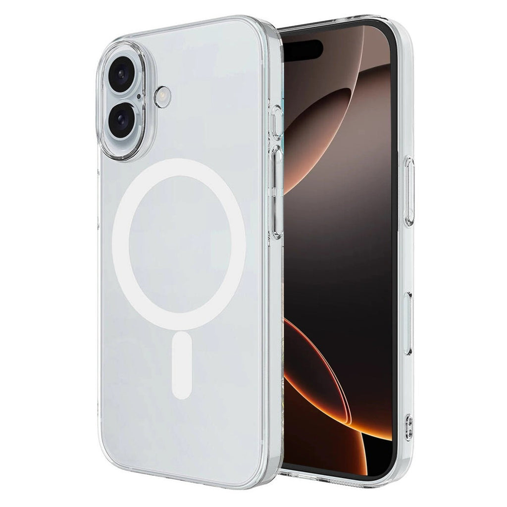Mey İthalat® iPhone 16 Plus Kılıf Magneticsafe Şeffaf Silikon - Şeffaf