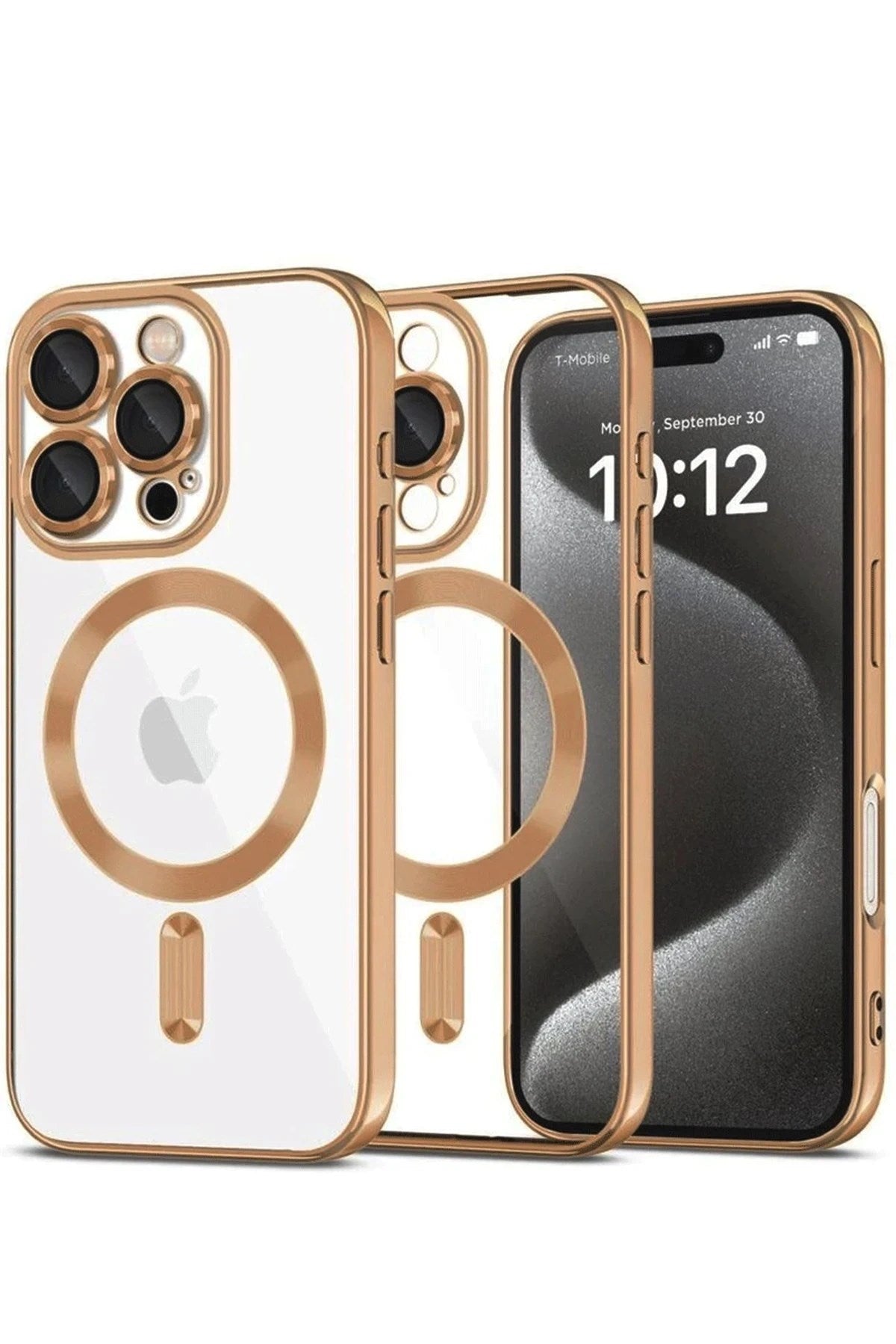 Mey İthalat® iPhone 16 Pro Max Kılıf Kross Magneticsafe Kapak - Çöl Titanyum