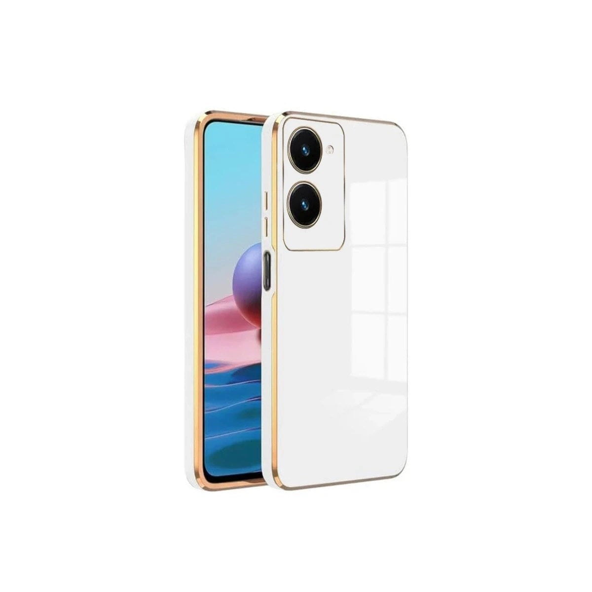 Mey İthalat® Vivo Y18 Kılıf Volet Silikon - Beyaz